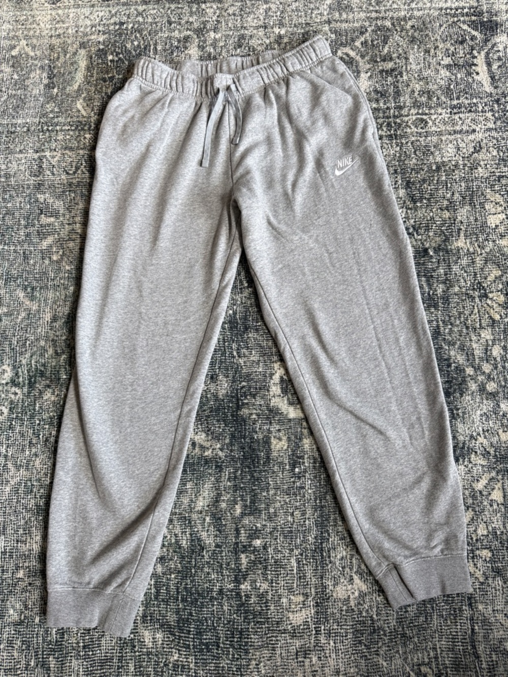 Nike Light Gray Fleece Joggers